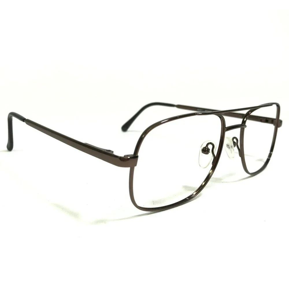 Eight to Eighty Eyeglasses Frames MORTY BROWN Square Full Rim 54-18-140